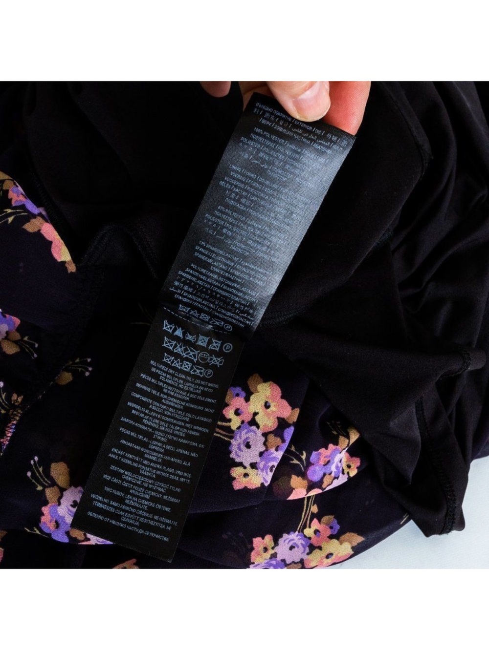 Marciano Black Sheer Floral High-Low Dress - Picture 8 of 10